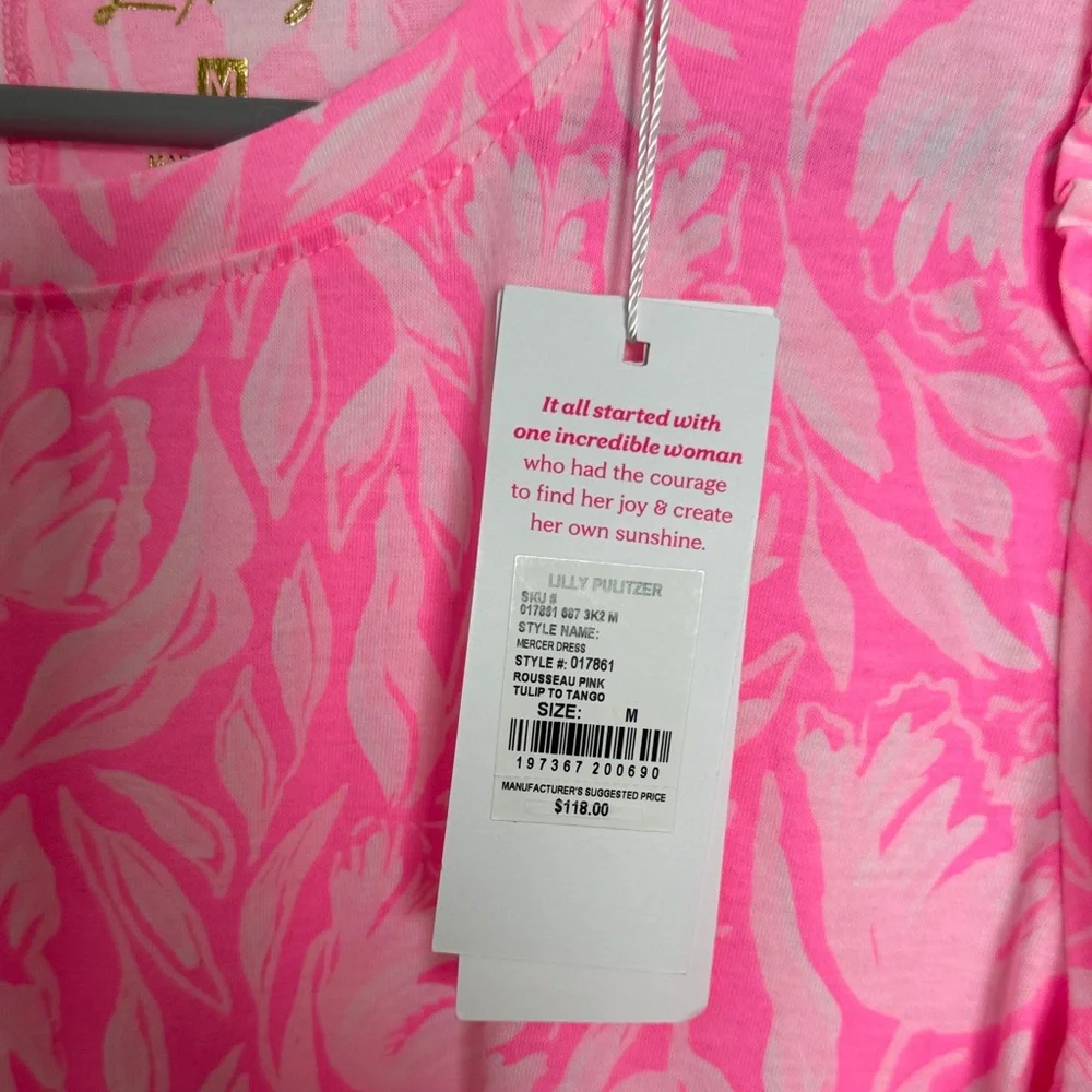 Lilly Pulitzer Pink and White Floral Dress - Picture 2 of 6